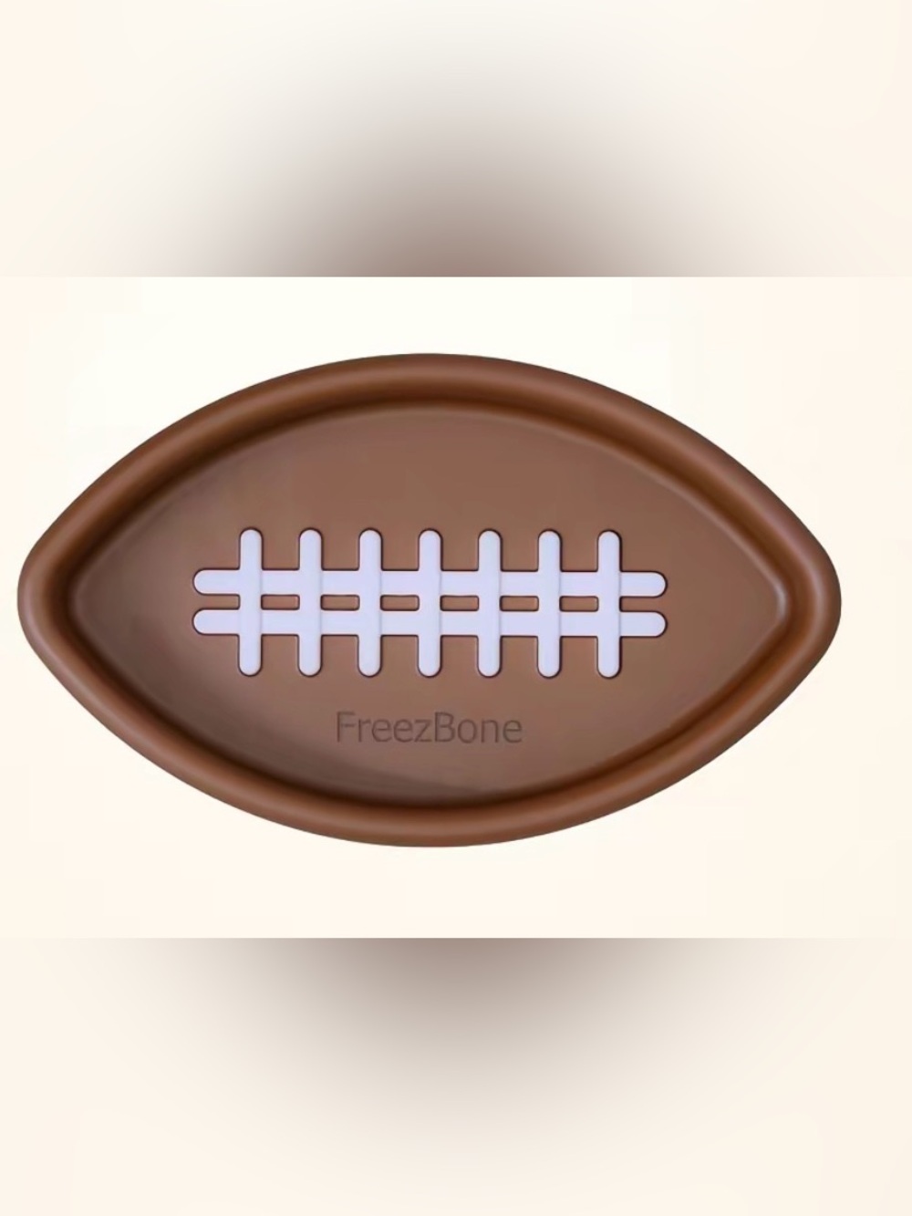Freezbone NEW Football dog bowl, bone, treat freezer up to 140 pounds